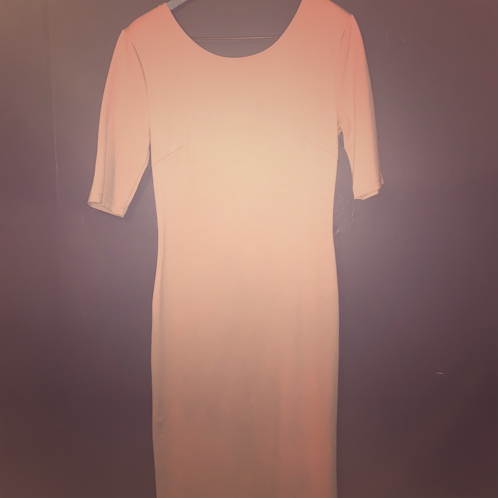 Tan spandex dress